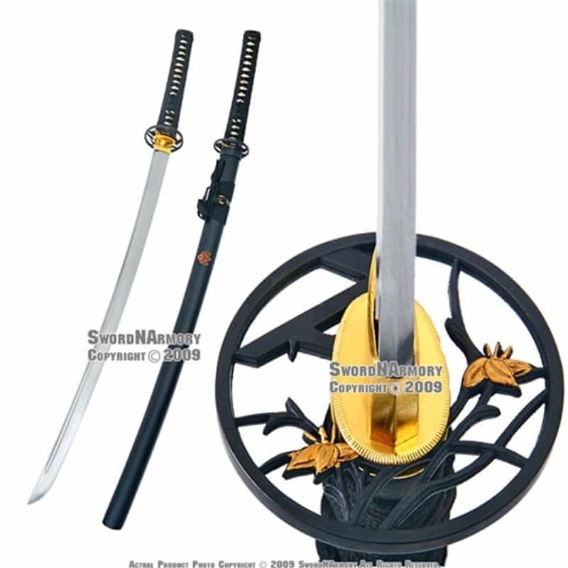 Handmade Paulownia Mon Samurai Katana Sword Sharp Blade
