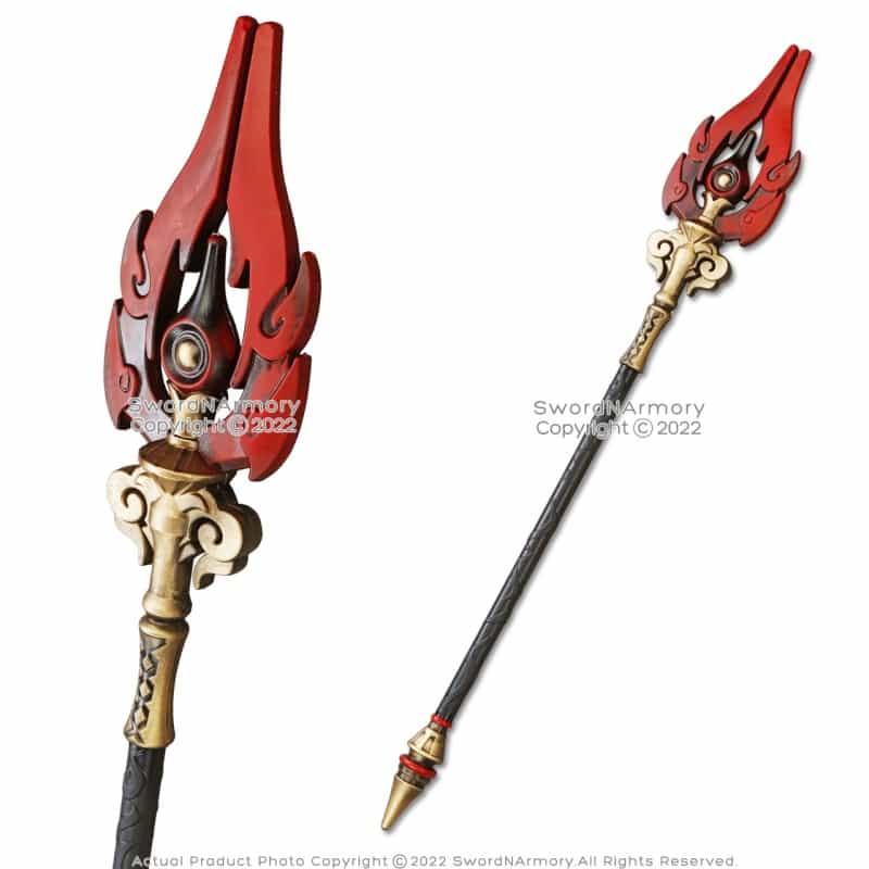 39" Staff Of Homa Foam Spear Polearm Impact Fantasy Video Game Anime Cosplay