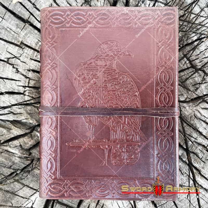 Handmade Medieval Diary Renaissance Leather Journal Notebook With Celtic Eagle