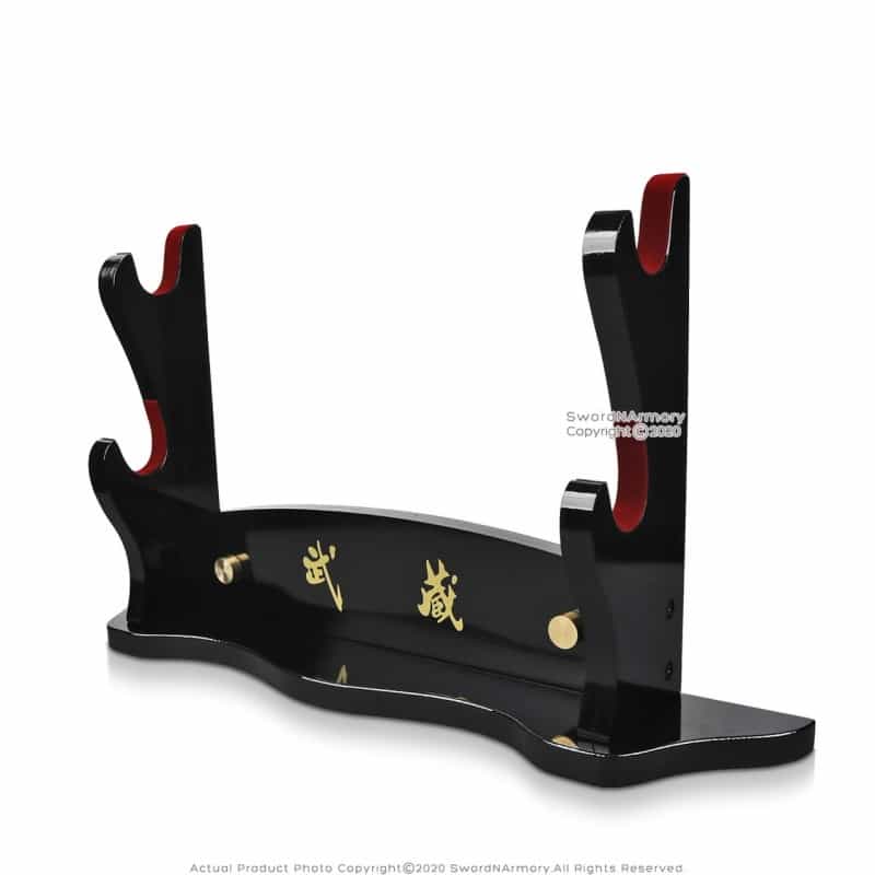 Musashi Multi Function Two Tier Desktop Wall Mount Sword Stand Samurai Katana