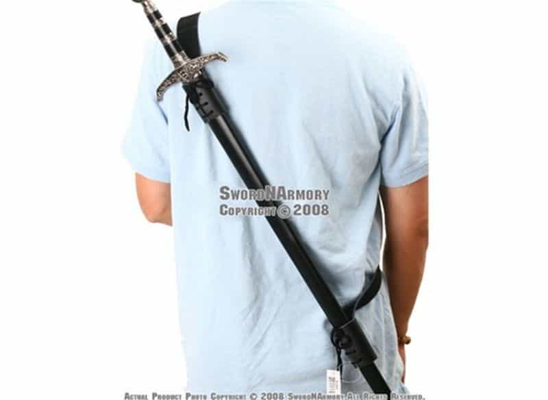 Leather Back Hanger Frog Medieval Baldric Sword Belt