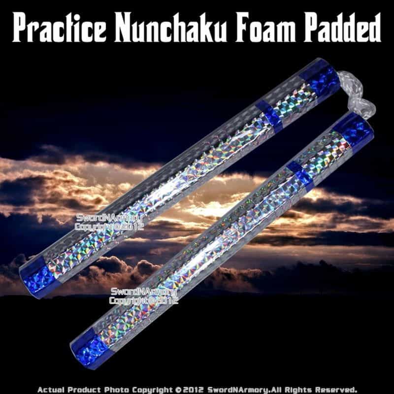 9" Kid Teenager Size Hexagon Shape Wooden Nunchaku Nunchuck With Laser Wrap