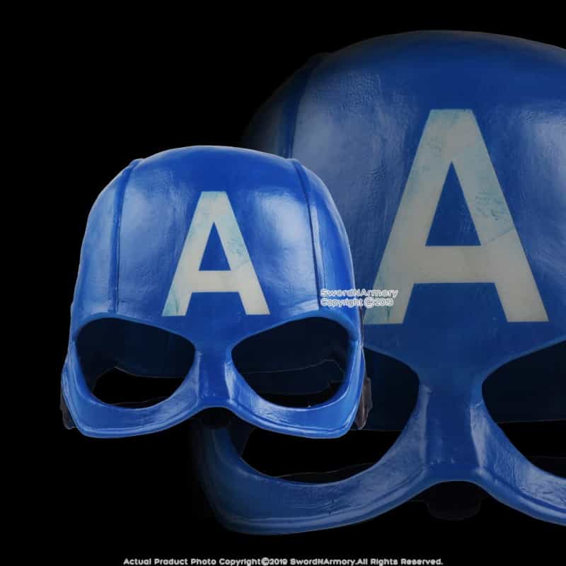 Halloween Resin Captain America Mask Adult Costume Party Props Realistic Comic Cosplay
