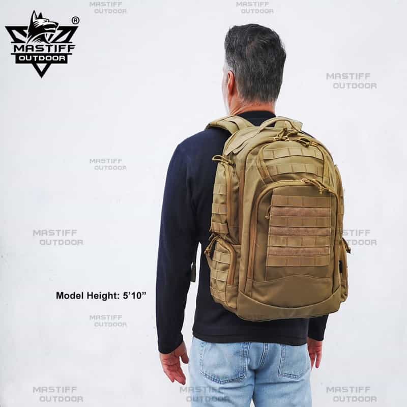 Mastiff Outdoor Backpack 3 Day Multifunction Hiking Camping Tactical School Office Travel