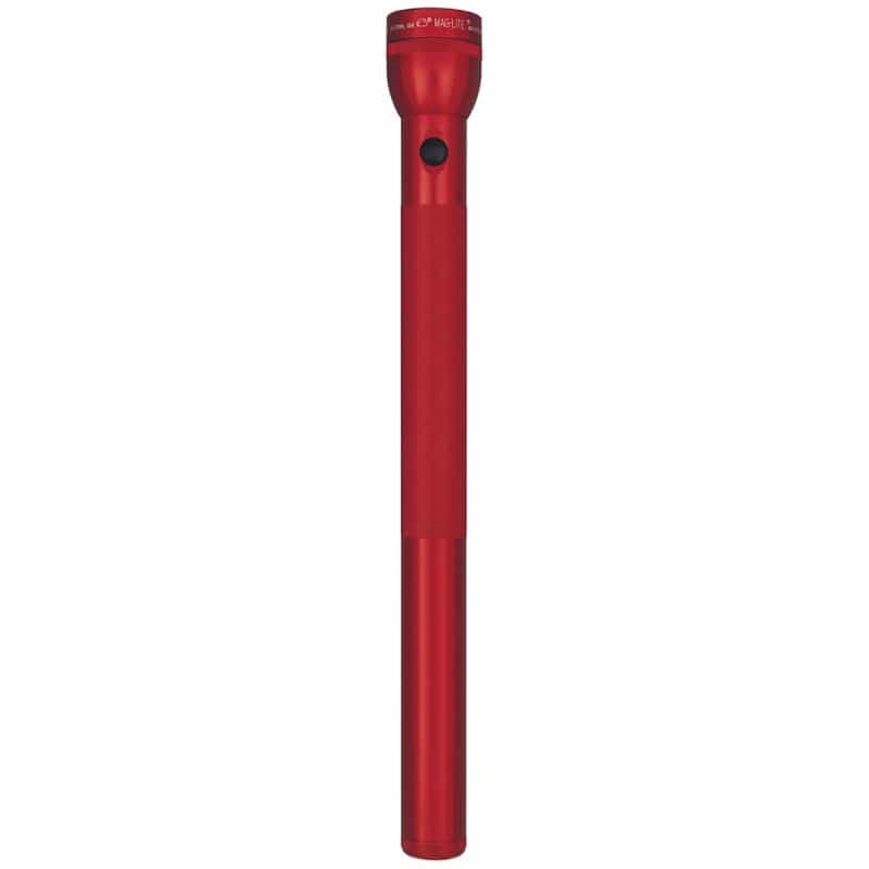 Maglite Xenon 6-Cell D Flashlight, Red