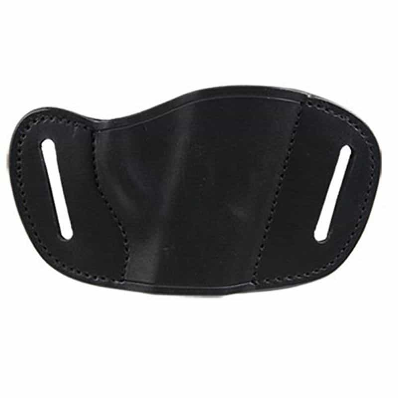 Bulldog Molded Leather Belt Slide Holster (Right Hand) – Fits Large Frame Autos