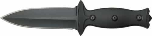 Abkt Elite Boot Knife 3.5\" Blade W\/ Metal & Nylon Clips