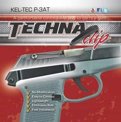 Techna Clip Handgun Retention Clip Kel-Tech P3at Right Side