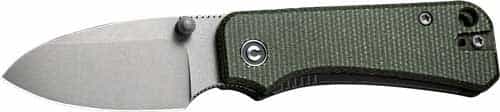 Civivi Knife Baby Banter 2.34\" Green Micarta\/Gray Stnwsh!