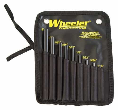 Wheeler 9-Pc Roll Pin Starter Set W\/Storage Pouch