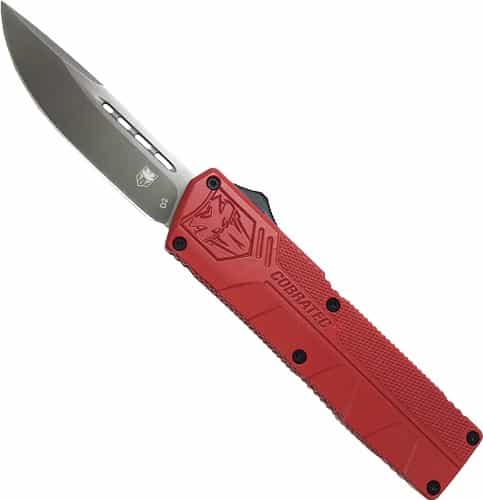 Cobratec Lightweight Otf Red 3.25\" Drop Point