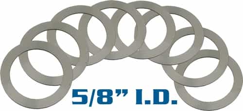 Yhm Barrel Shim Set 5\/8\" I.D. Set Of 6