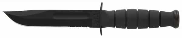 Ka-Bar Short Ka-Bar 5.25\" Serr W\/Plastic Sheath