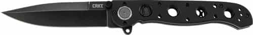 Crkt M16-02Db 3.5\" Plain Edge D2 Steel Blk W\/Deadbolt Ast