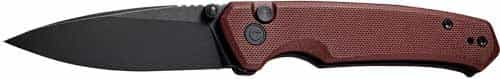 Civivi Knife Altus 2.97\" Burgundy G10\/Blk Stnwsh Blade!