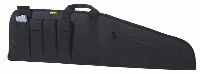 Us Peacekeeper 45\" Msr Case Bl 4 Mag Pouches 600 Denier Black