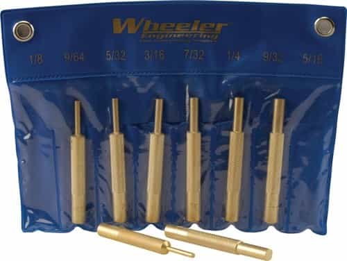 Wheeler 8-Pc Brass Punch Set W\/Storage Pouch
