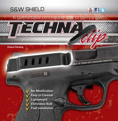 Techna Clip Handgun Retention Clip S&W Shield 9 & 40 Right
