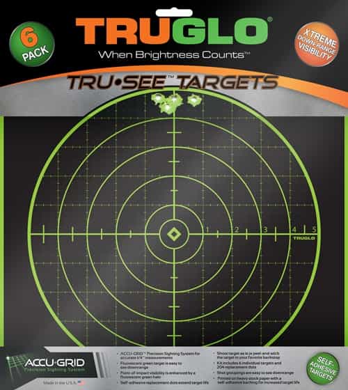 Truglo Tru-See Reactive Target 100 Yard 12\"X12\" 6-Pack