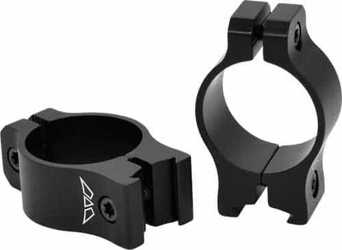 Warne Vapor 1\" Low Matte Rings Aluminum Fits 3\/8-11Mm Dvetail