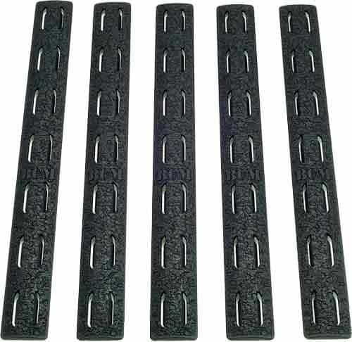 Bcm Rail Panel Kit Keymod 5.5\" Black 5 Pack