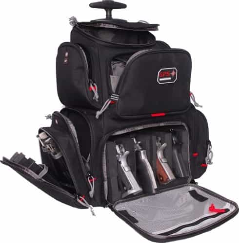 Gps Rolling Handgunner Range Backpack Black