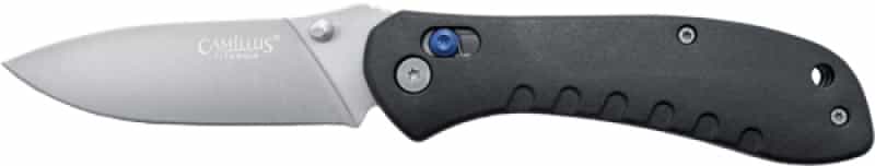 Camillus Rovax Folding Knife 3.25\" Ss Blade Nylon Black