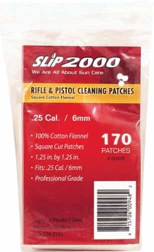 Slip 2000 Cleaning Patches 1.25\" Square 25Cal\/6Mm 170-Ba!