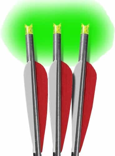 Lumenok Xbow Arrow 20\" Barnett Headhunter Green Crescent 3Pk