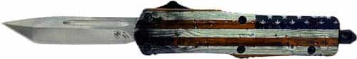 Templar Knife Small Otf Wood Us Flag 2.75\" Silver Tanto