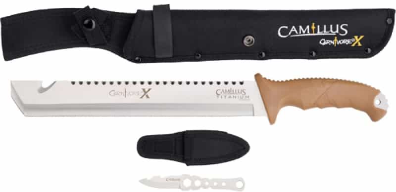 Camillus Carnivore X Machete 12\" Blade Stainless W\/ Knife