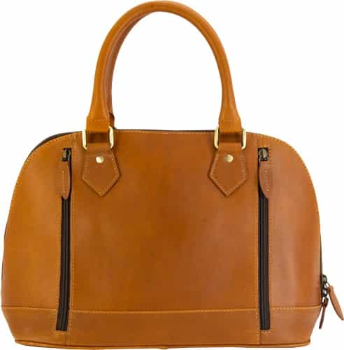 Cameleon S&W Classic Satchel Concealed Carry Purse Brown