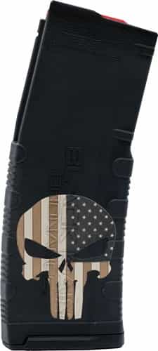 Black Rain Magazine Ar15 30Rd 5.56\" Punisher W\/ Flag Etched